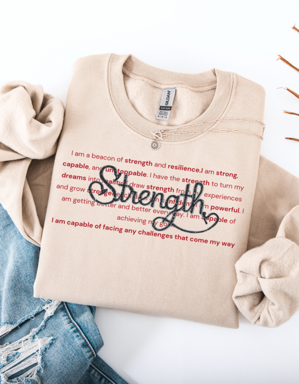 "Strength Definition" Heavy Blend Crewneck Sweater, Unisex- 4 colors - Image 5