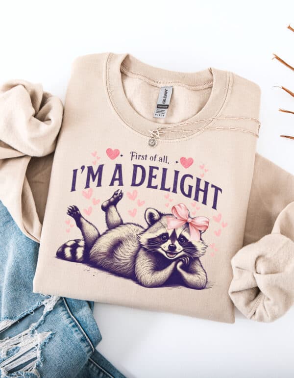 I'm A Delight/ Crewneck Sweatshirt - Image 6