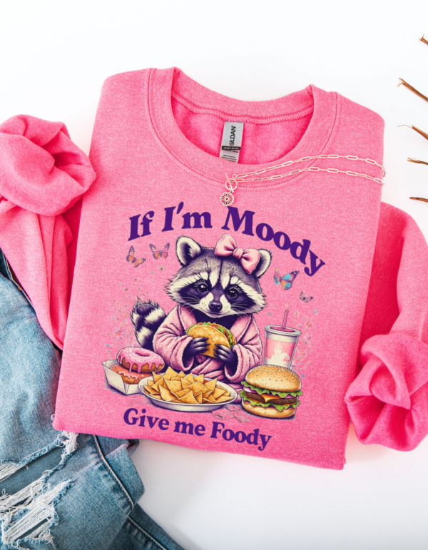 "Moody for Foody" Heavy Blend Crewneck Sweater, Unisex- 7 colors - Image 6