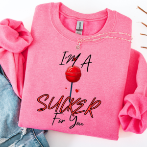 "Sucker for You" Heavy Blend Crewneck Sweater, Unisex- 6 colors