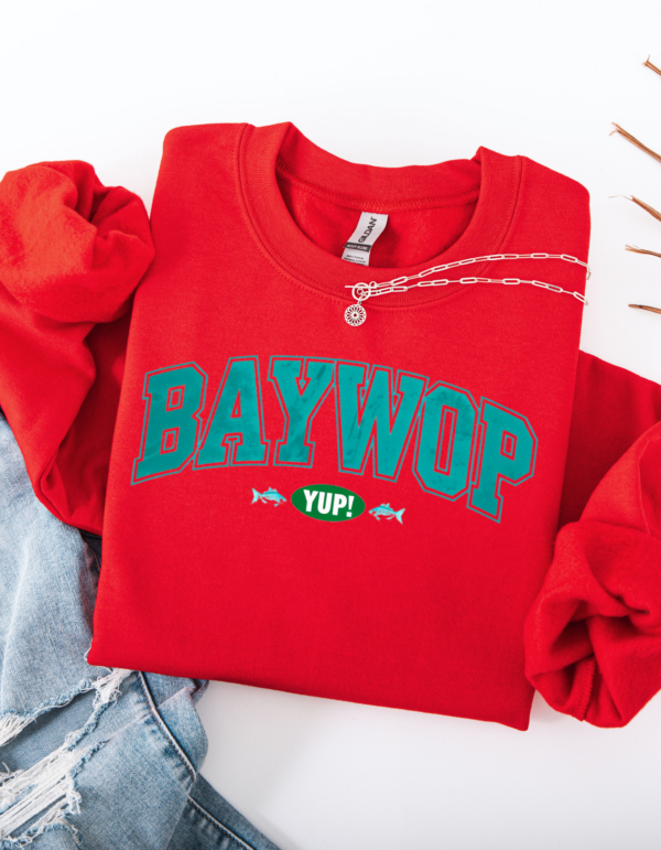 "Baywop Yup" Heavy Blend Crewneck Sweater, Unisex- 7 colors - Image 6