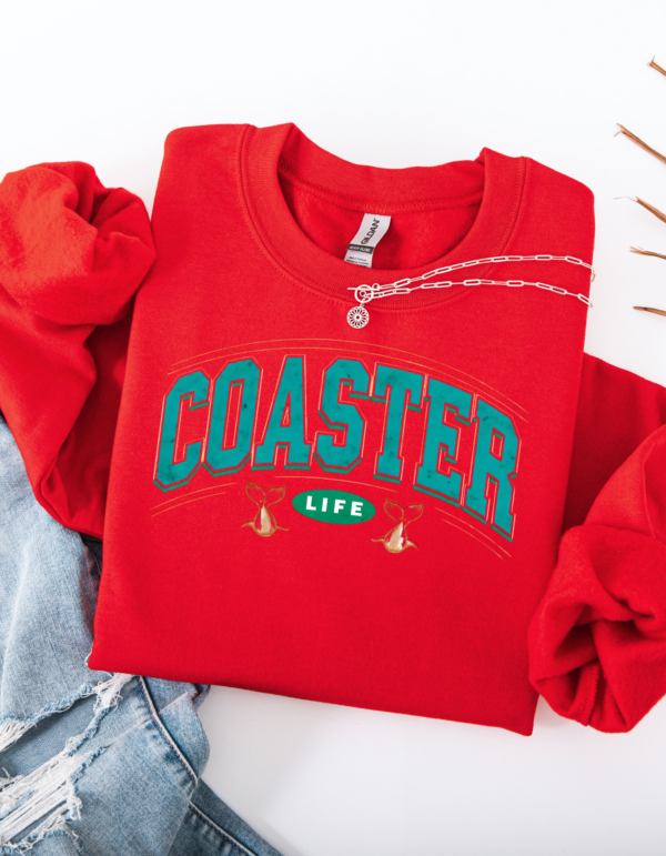 "Coaster Life" Heavy Blend Crewneck Sweater, Unisex- 7 colors - Image 5