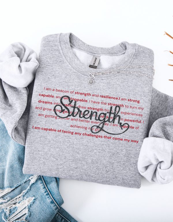 "Strength Definition" Heavy Blend Crewneck Sweater, Unisex- 4 colors - Image 6