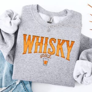 Whisky Girl/ Crewneck Sweatshirt