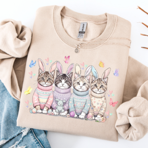 "Kitten Love" Heavy Blend Crewneck Sweater, Unisex- 7 colors