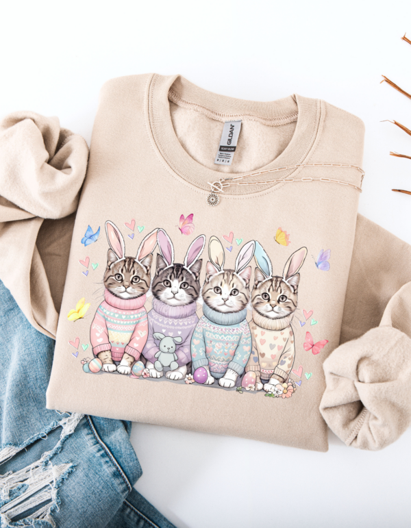 "Kitten Love" Heavy Blend Crewneck Sweater, Unisex- 7 colors