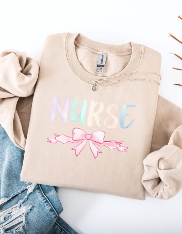 Coquette Nurse/ Crewneck Sweatshirt - Image 4