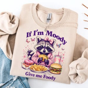 Moody for Foody/ Crewneck Sweatshirt