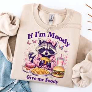 Moody for Foody/ Crewneck Sweatshirt