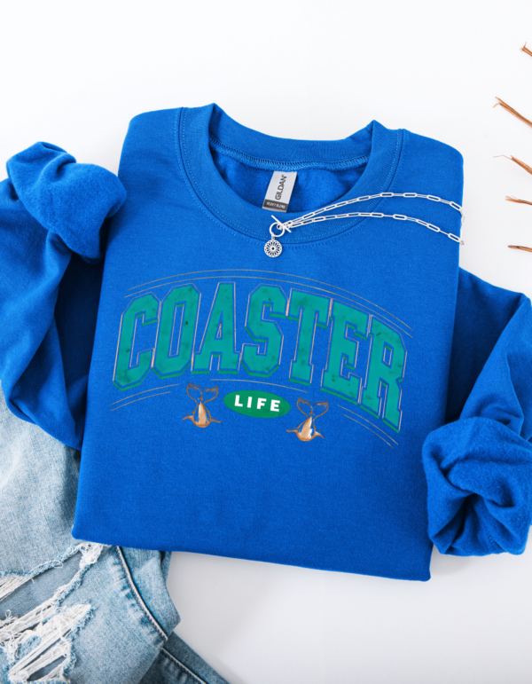 "Coaster Life" Heavy Blend Crewneck Sweater, Unisex- 7 colors - Image 6