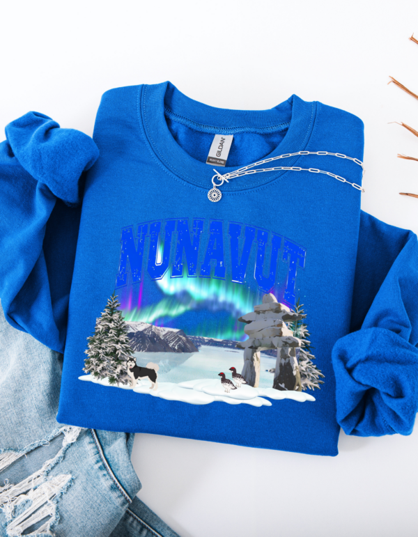 "Nunavut" Heavy Blend Crewneck Sweater, Unisex- 7 colors - Image 10