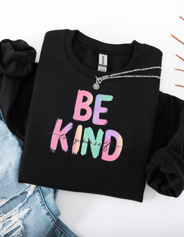 "Be Kind to Yourself" Heavy Blend Crewneck Sweater, Unisex- 6 colors - Image 9