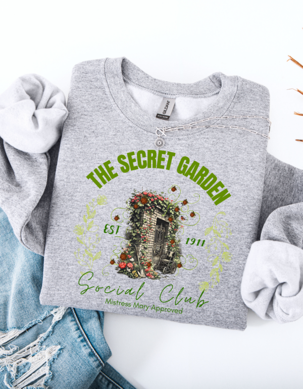 "Secret Garden Inspired" Heavy Blend Crewneck Sweater, Unisex- 7 colors - Image 8