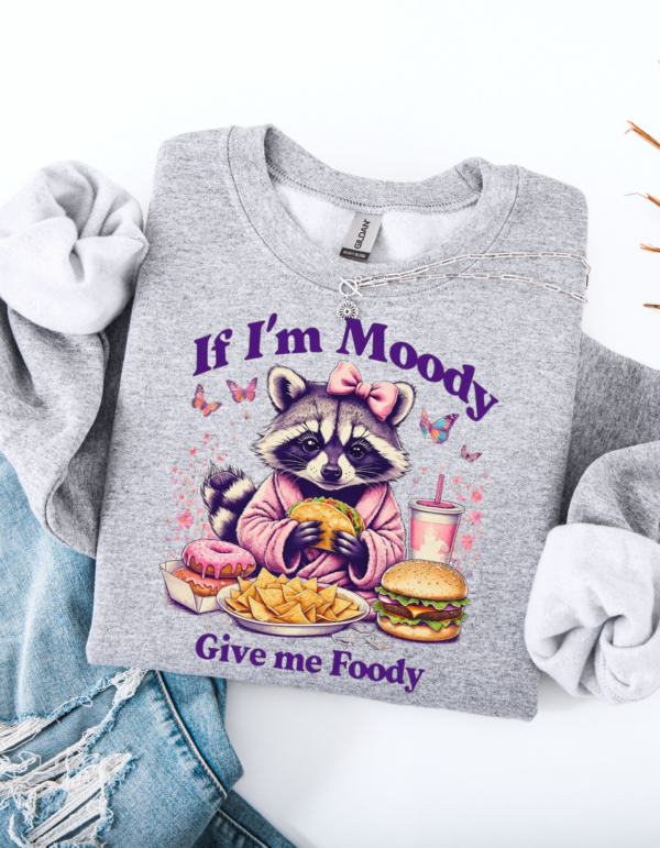 "Moody for Foody" Heavy Blend Crewneck Sweater, Unisex- 7 colors - Image 8