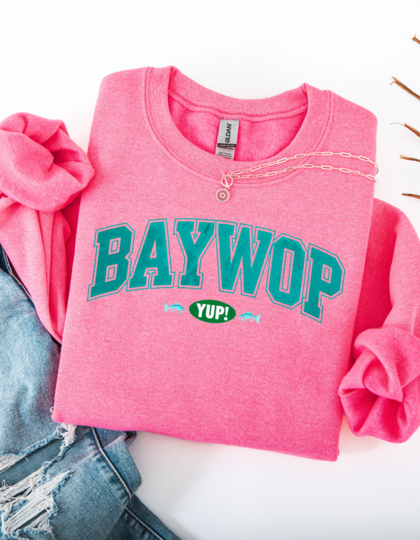 "Baywop Yup" Heavy Blend Crewneck Sweater, Unisex- 7 colors - Image 8