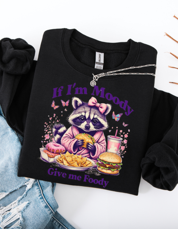 "Moody for Foody" Heavy Blend Crewneck Sweater, Unisex- 7 colors - Image 9