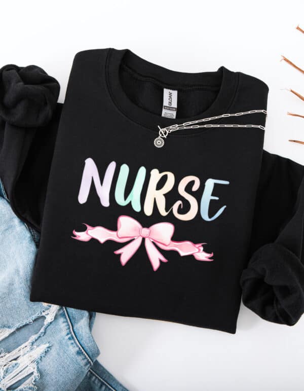 Coquette Nurse/ Crewneck Sweatshirt - Image 2