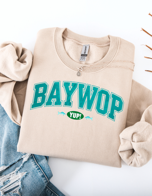 "Baywop Yup" Heavy Blend Crewneck Sweater, Unisex- 7 colors - Image 9