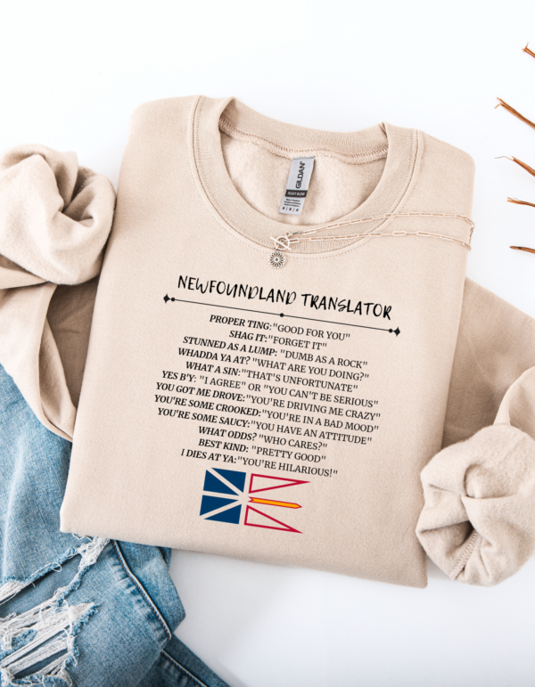 "Newfie Translator" Heavy Blend Crewneck Sweater, Unisex- 6 colors - Image 9