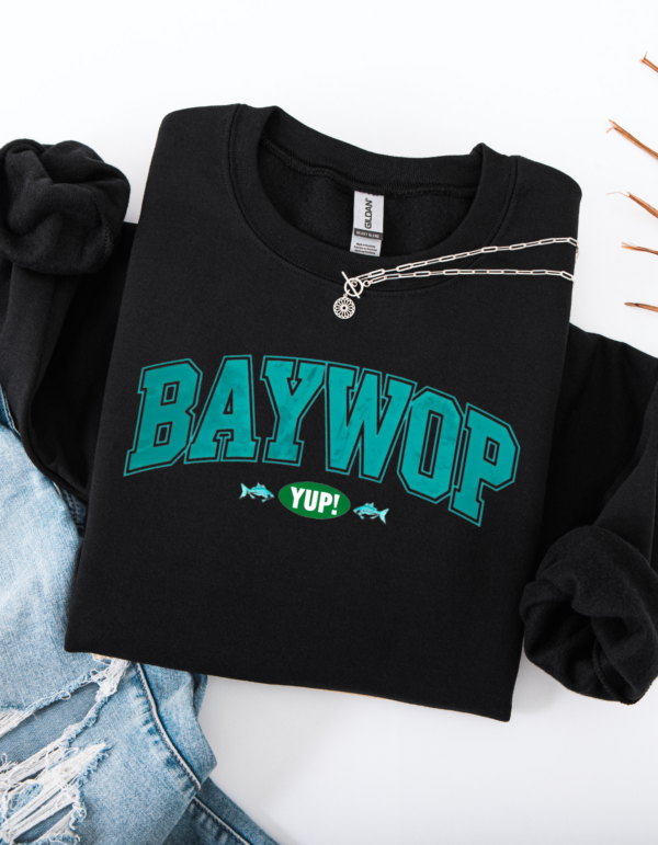 "Baywop Yup" Heavy Blend Crewneck Sweater, Unisex- 7 colors - Image 11