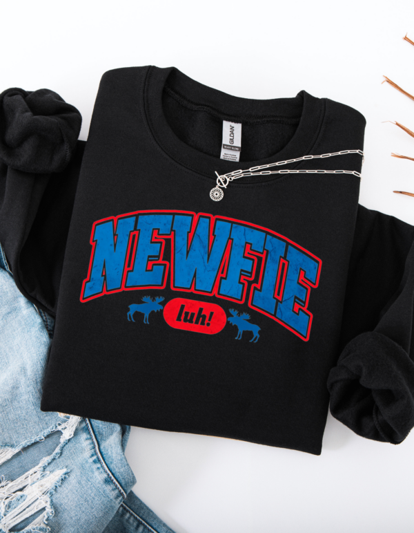 "Newfie by" Bound by the Land Collection Heavy Blend Crewneck Sweater, Unisex- 6 colors - Image 3