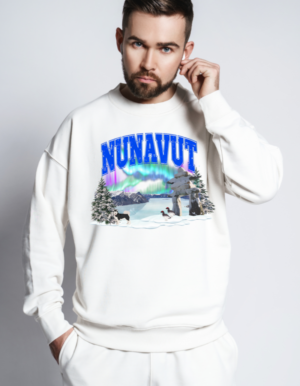 "Nunavut" Heavy Blend Crewneck Sweater, Unisex- 7 colors - Image 3