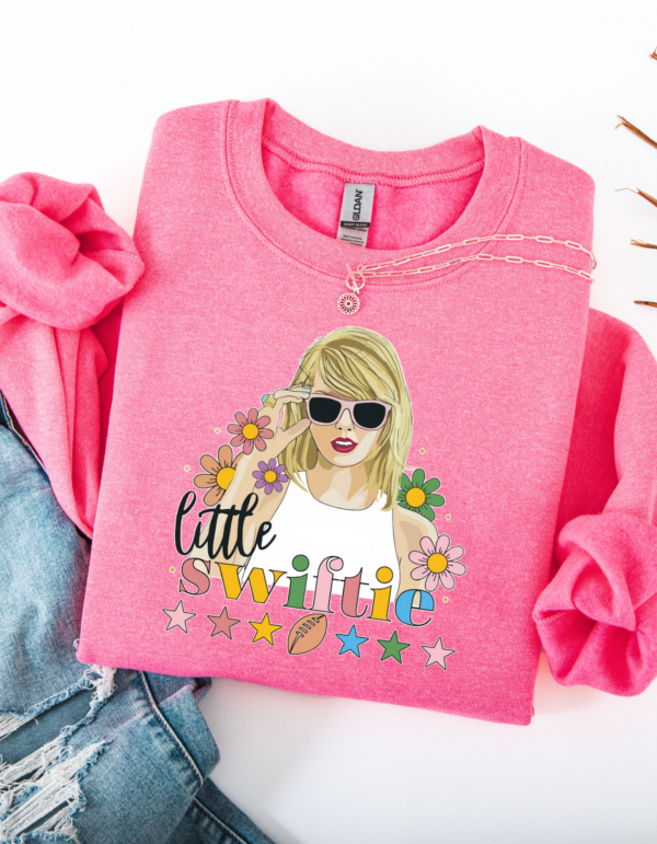 "Little Swiftie" Heavy Blend Crewneck Sweater, Unisex- 7 colors - Image 7