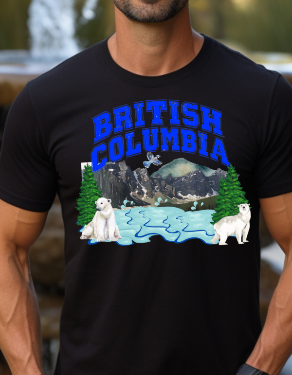 "British Columbia" Heavy cotton Tee-Unisex Fit - Image 2