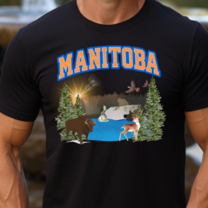 "Manitoba" Heavy cotton Tee-Unisex Fit