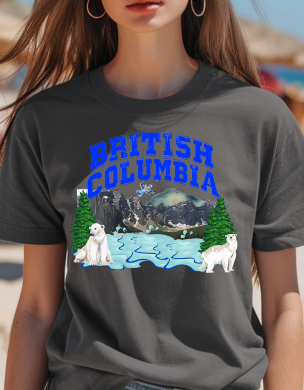 "British Columbia" Heavy cotton Tee-Unisex Fit