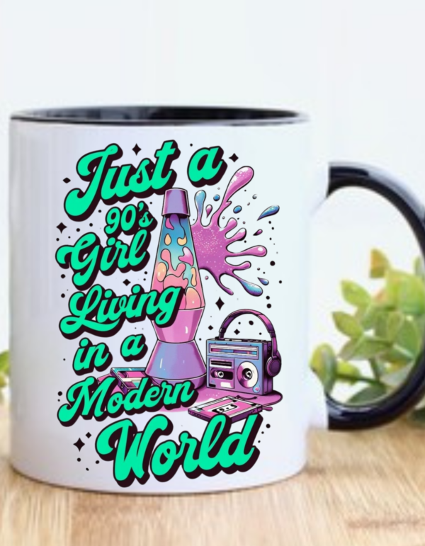 90’s Girl in a Modern World Throwback Mug - Image 2