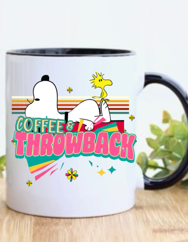 Nostalgia Throwback Mug – Inspired by Snoopy, Retro Classic Design - Image 3