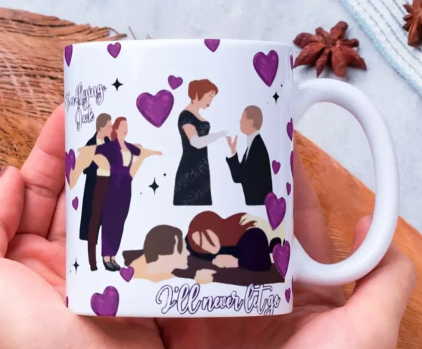 Nostalgic Titanic 'I’ll Never Let Go' Personalized Movie-Inspired Mug – Customizable Valentine's Gift for Movie Lovers