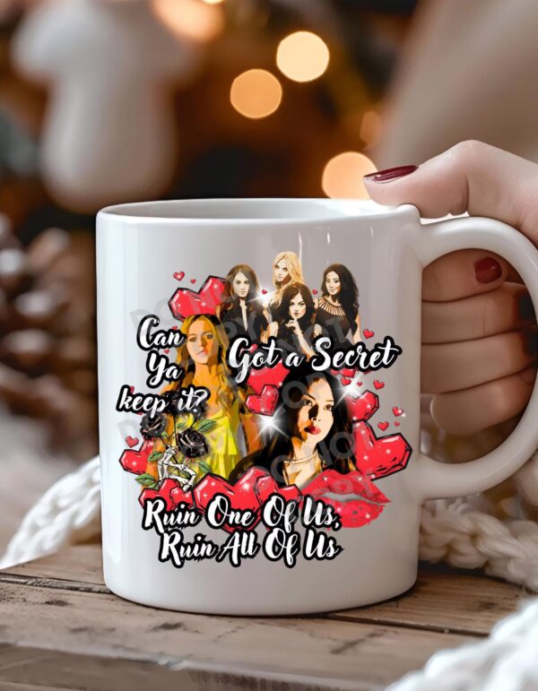 "Got a Secret" Best Friend TV Show Inspired Valentine’s Day Mug - Image 5