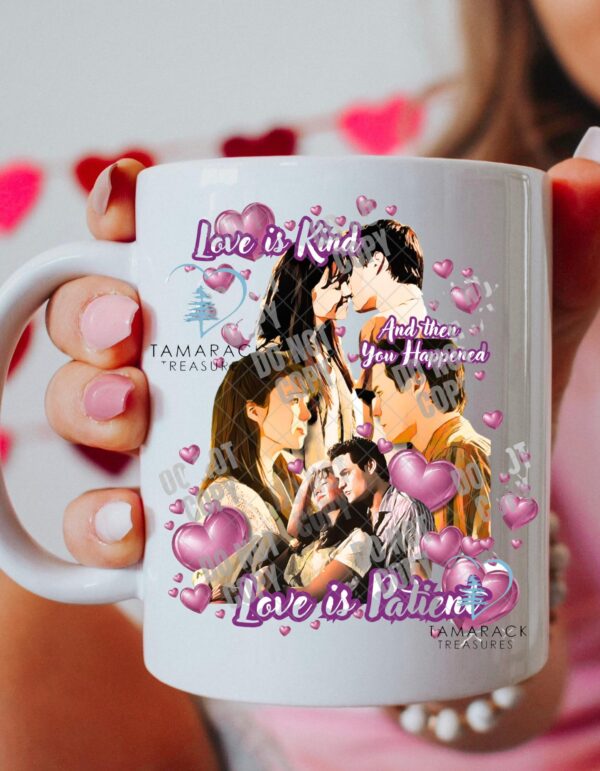 "Love is Patient, Love is Kind" Movie-Inspired Mug – Romantic Quote Coffee Cup, Perfect Gift for Him & Her - Image 3