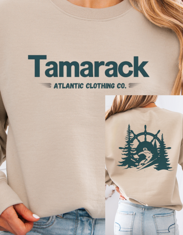 Tamarack Atlantic Clothing Co. Branded Unisex Heavy Blend Snowboarding Crewneck - Image 4