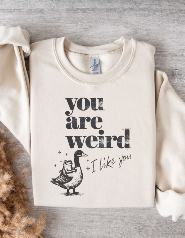 You are Weird/ Crewneck Sweatshirt - Image 2