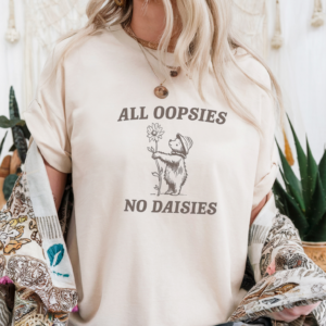 "All Oopsies" Heavy Blend Tee-Sand