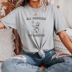 "All Oopsies" Heavy Blend Tee-Gray