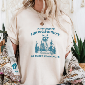 "Hiking Society" Heavy Blend Tee-Sand