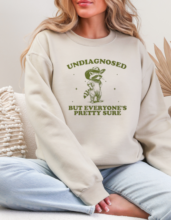 Undiagnosed But Pretty Sure / Crewneck Sweatshirt - Image 4