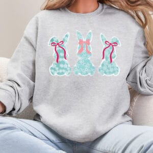 Lace Bunny/ Crewneck Sweatshirt