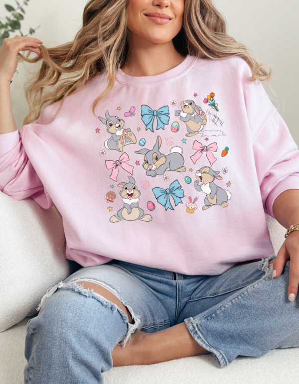 Cartoon Rabbit/ Crewneck Sweatshirt - Image 4