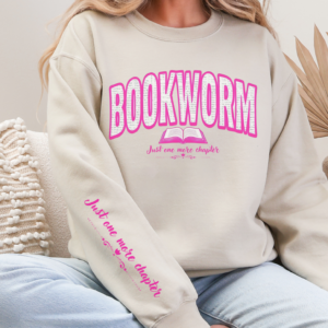 Bookworm Varsity With Sleeve/ Crewneck Sweatshirt