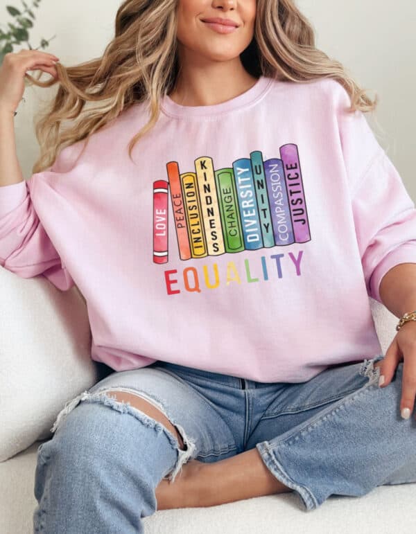 Equality/ Crewneck Sweatshirt - Image 2