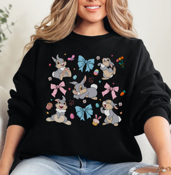 Cartoon Rabbit/ Crewneck Sweatshirt