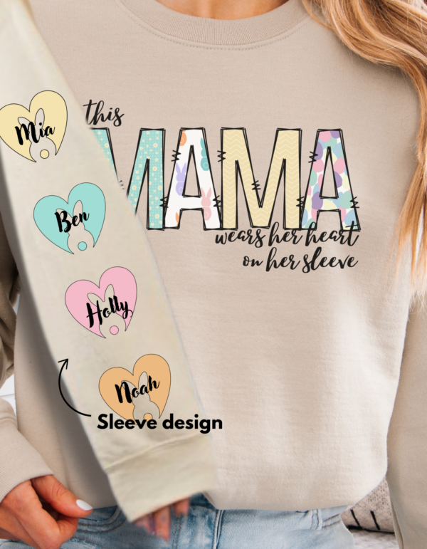 Easter Mama Customizeable/ Crewneck Sweatshirt - Image 2