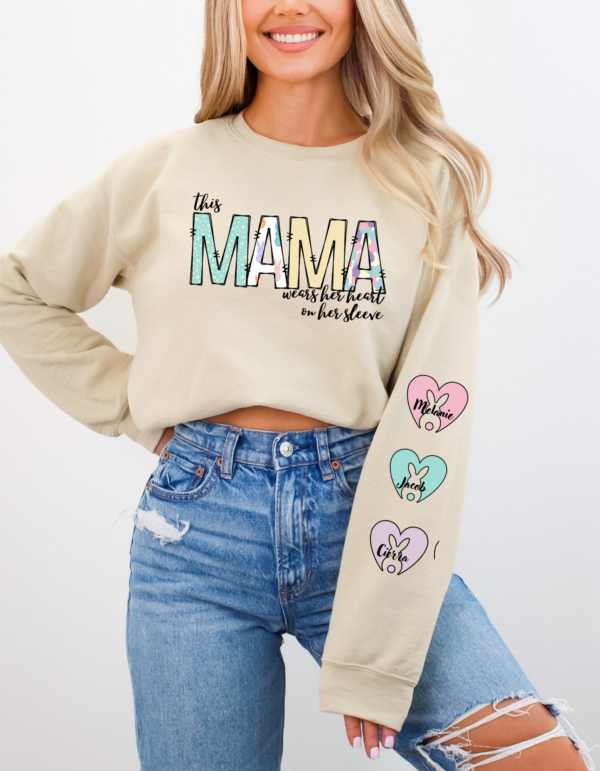 Easter Mama Customizeable/ Crewneck Sweatshirt - Image 4