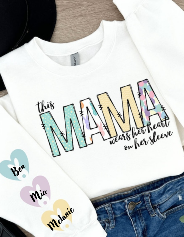 Easter Mama Customizeable/ Crewneck Sweatshirt