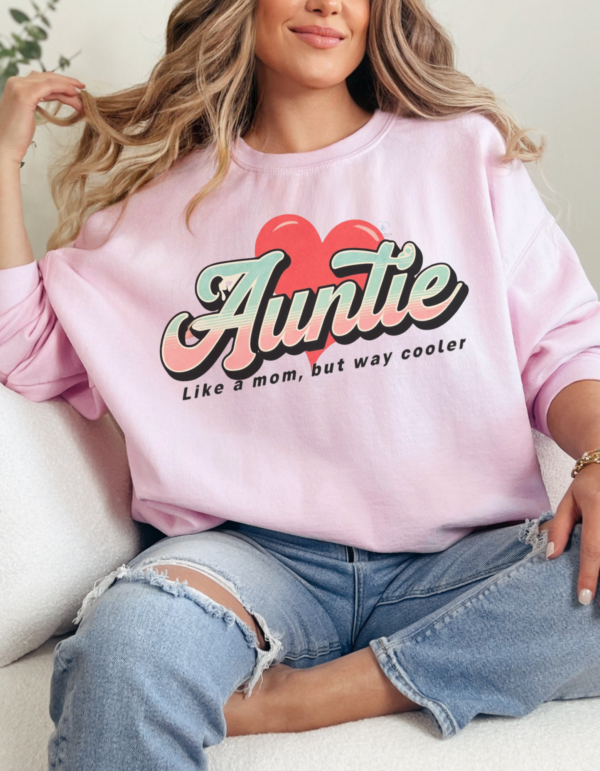 Retro Style Auntie/  Crewneck Sweatshirt - Image 2